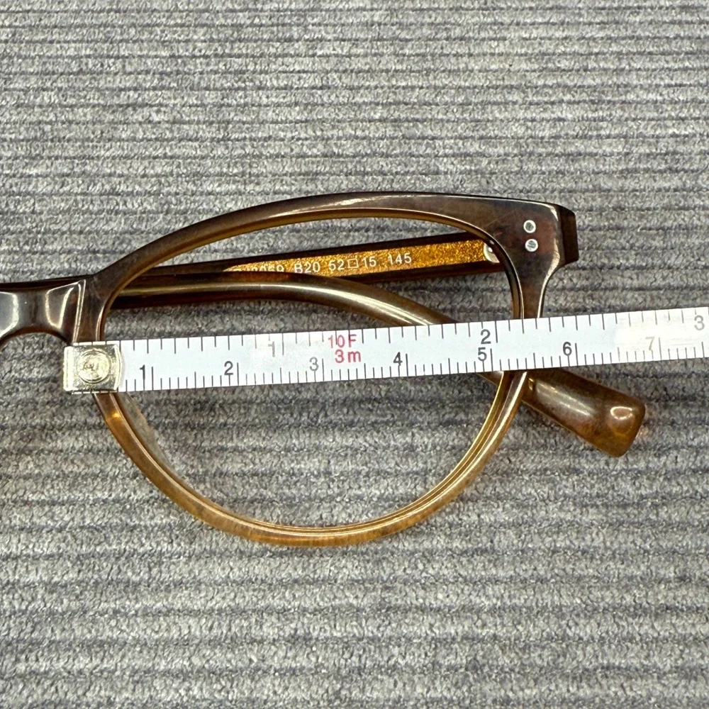 Bolon BJ3069 B20 Brown Amber Cat Eye Y2K Eyeglasses Frames 52-15-145 Italy